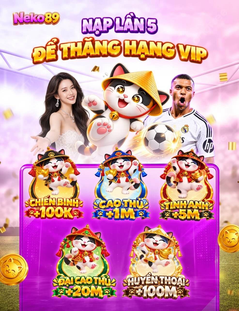 Nạp lần 5 để thăng hạng VIP - neko89-vn.com
